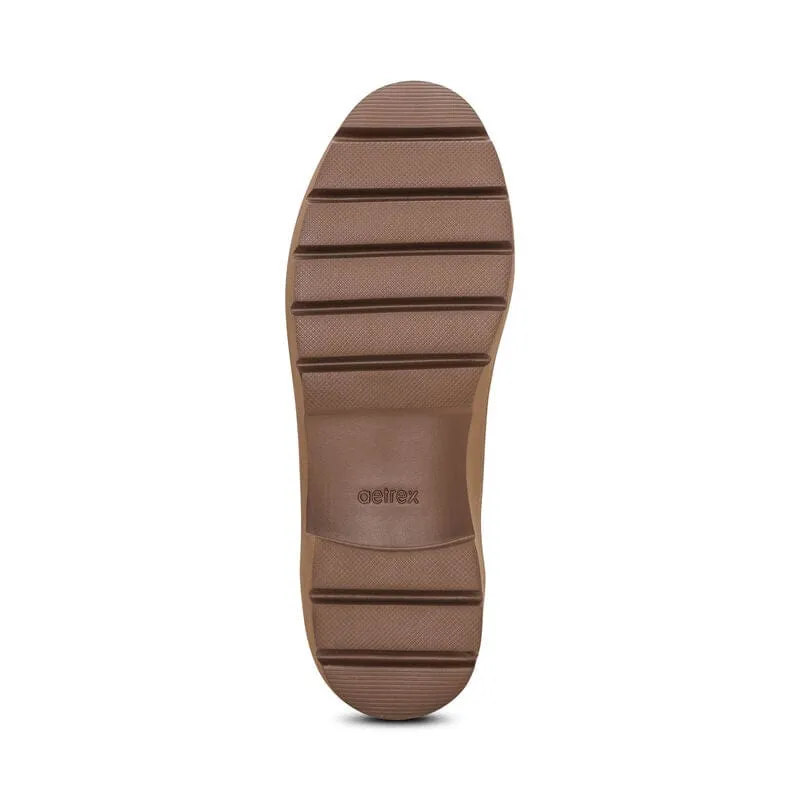 Aetrex Women's Collette Loafers- Cognac