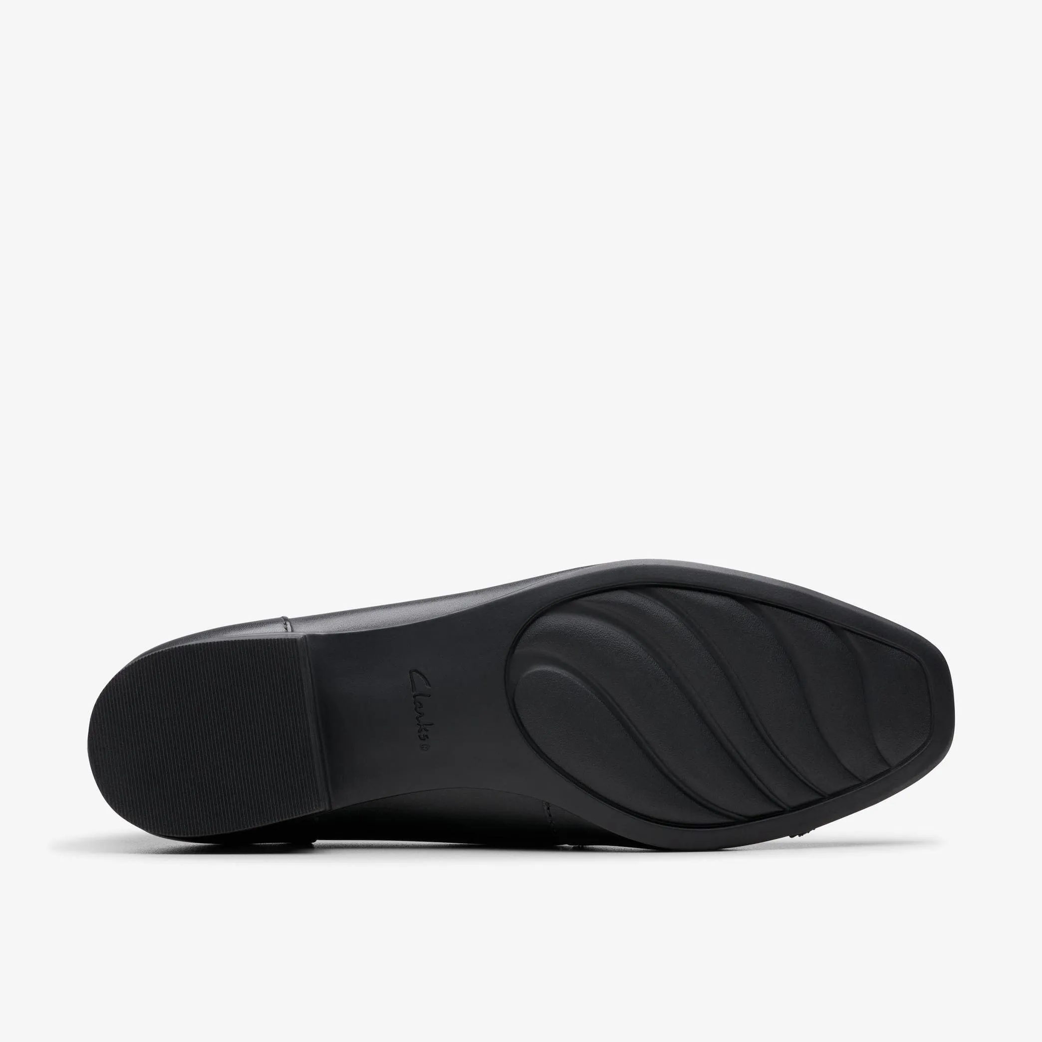 Clarks Women's Krystine May Flats- Black Leather