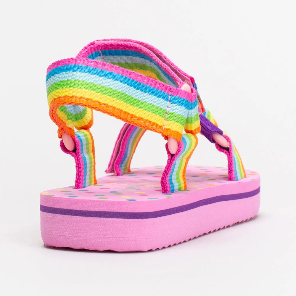 Girls Rainbow Sandal _ 154798